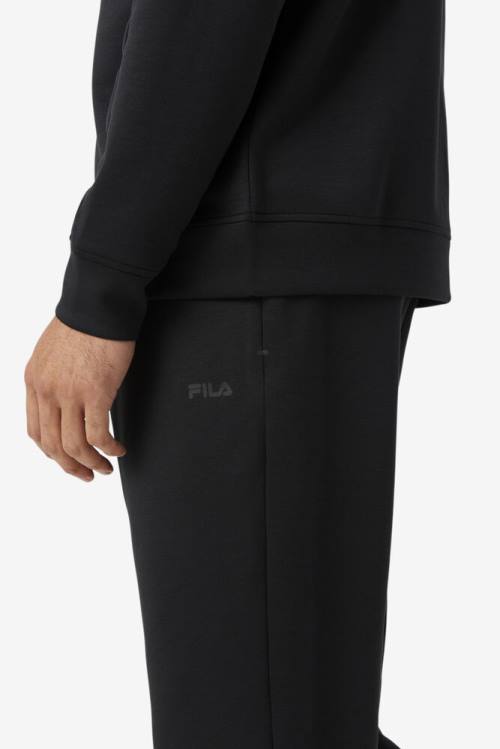 Black Men's Fila Himmat Jogger Pants | Fila531MQ