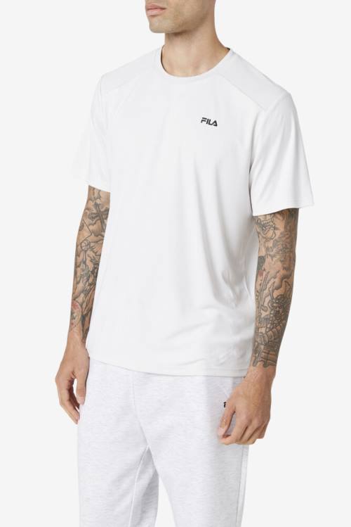 Black Men's Fila Kaab Crew T Shirts | Fila604PF