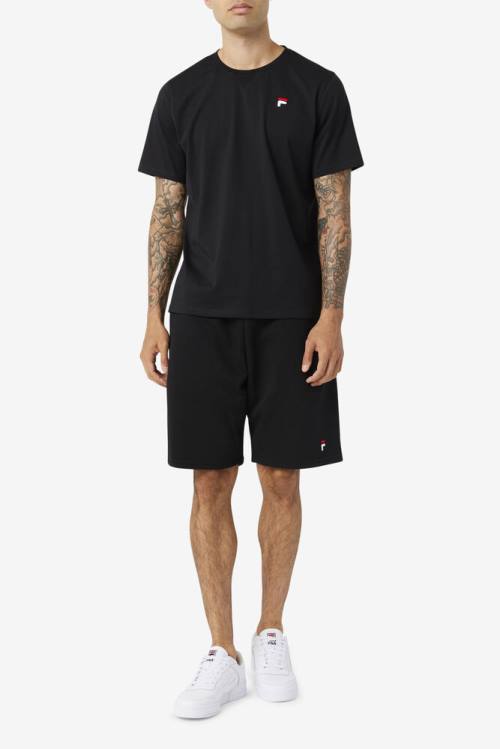 Black Men's Fila Kasta Shorts | Fila128JG