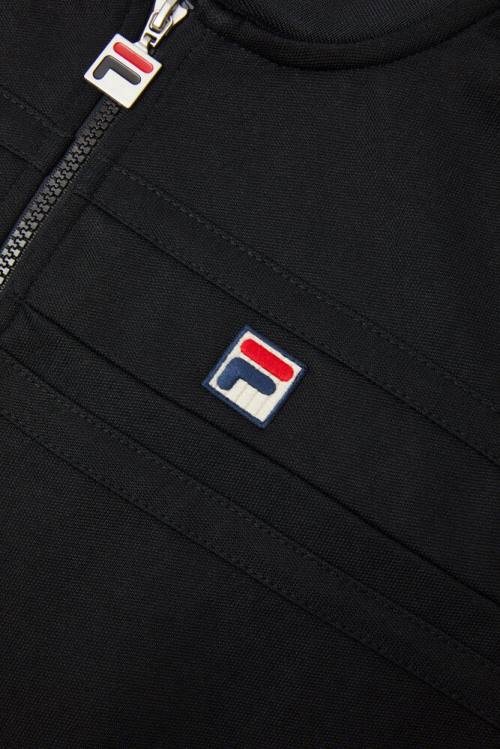 Black Men's Fila Naso Jackets | Fila103JK