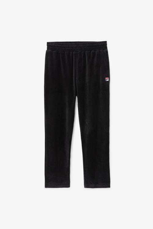 Black Men\'s Fila O-fit Velour Pants | Fila402NY