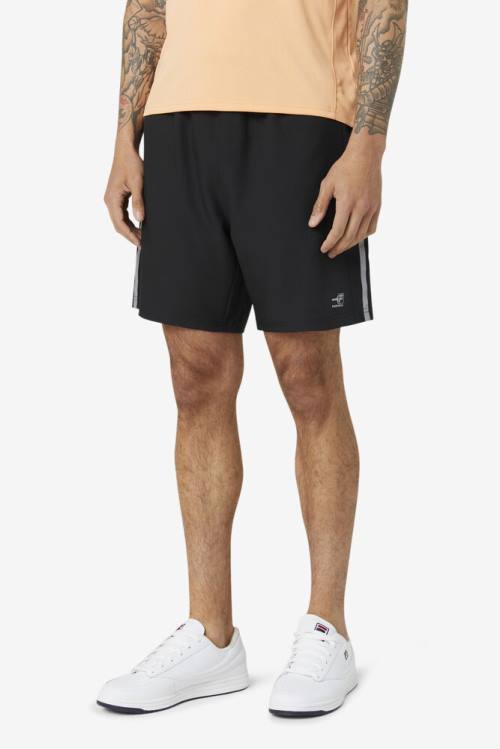 Black Men's Fila Pickleball Shorts | Fila093AZ