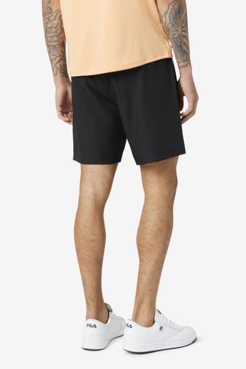 Black Men's Fila Pickleball Shorts | Fila093AZ