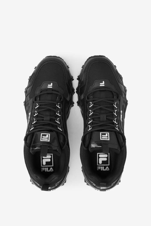 Black / Metal Silver Men's Fila Oakmont TR Sneakers | Fila647IJ