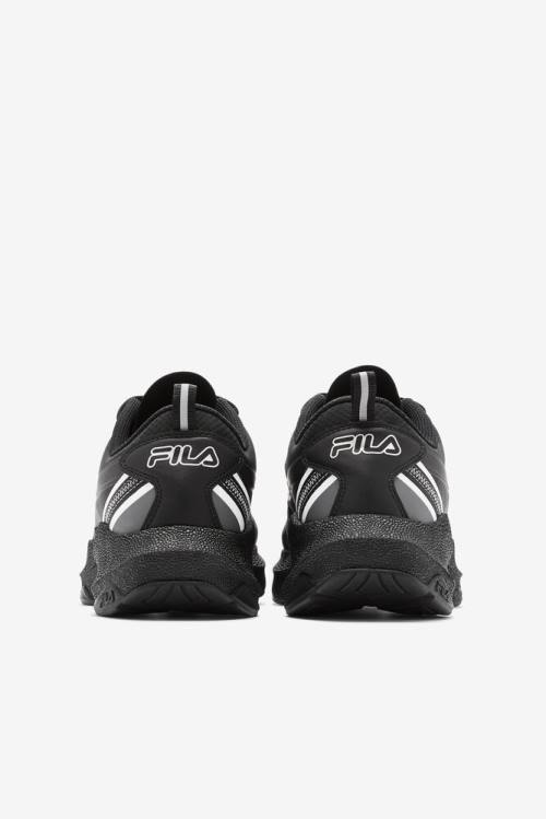 Black / Metal Silver Men's Fila Tactik 3 Stimulus Sneakers | Fila836SW