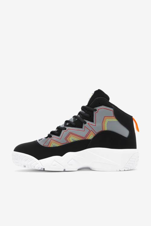 Black / Orange Men's Fila Mb Stitch Sneakers | Fila583IS