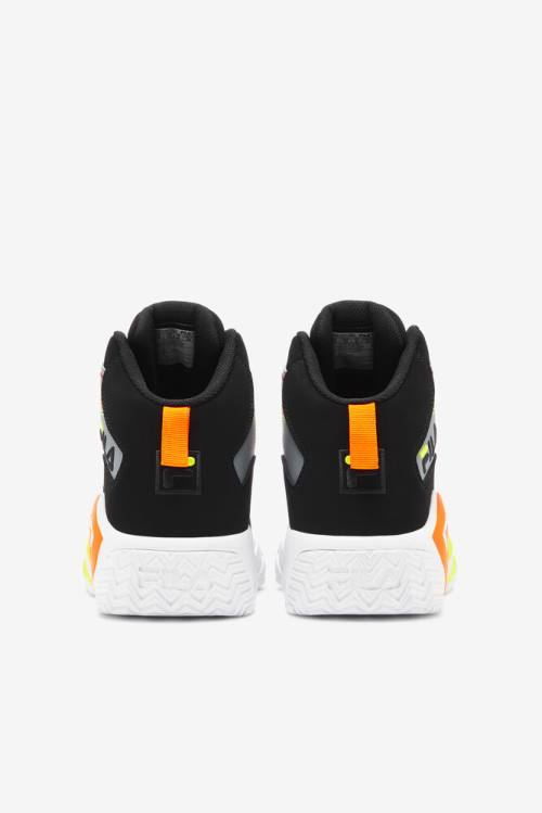 Black / Orange Men's Fila Mb Stitch Sneakers | Fila583IS