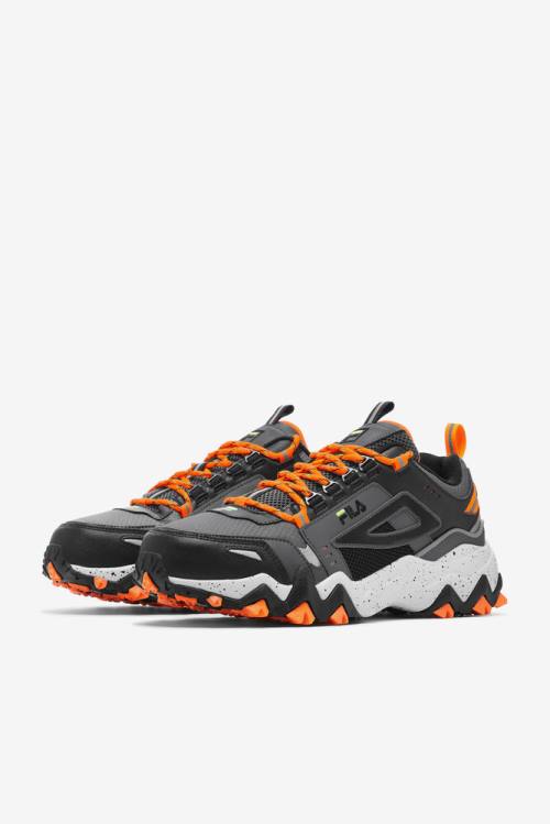 Black / Orange Men's Fila Oakmont TR Sneakers | Fila301SK