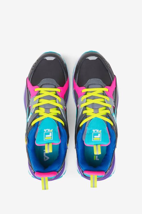 Black / Pink / Blue Women's Fila Sandenal Sneakers | Fila653IK