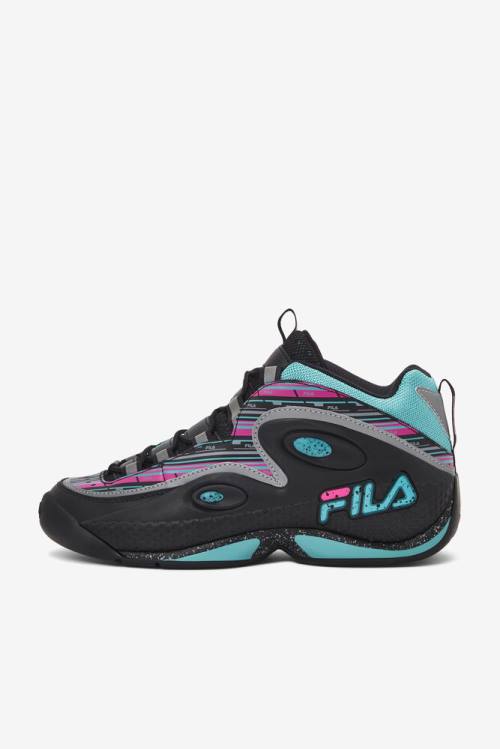 Black / Pink Men's Fila Grant Hill 3 Sneakers | Fila517WI