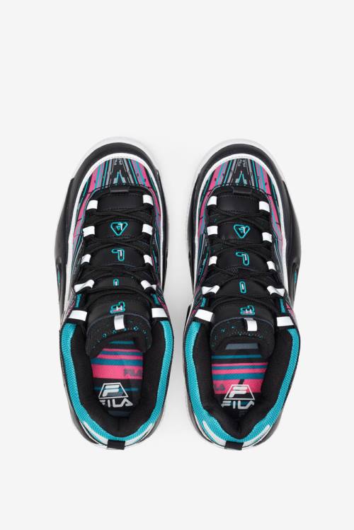 Black / Pink / White Men's Fila Grant Hill 3 Sneakers | Fila679JQ