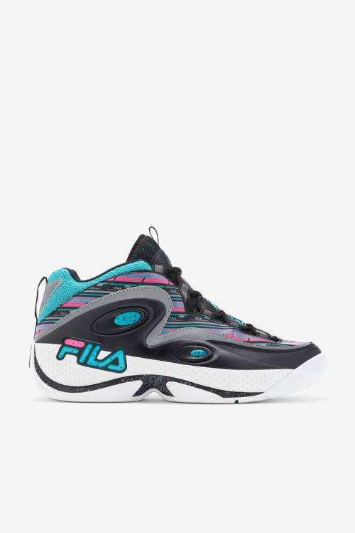 Black / Pink / White Men\'s Fila Grant Hill 3 Sneakers | Fila679JQ