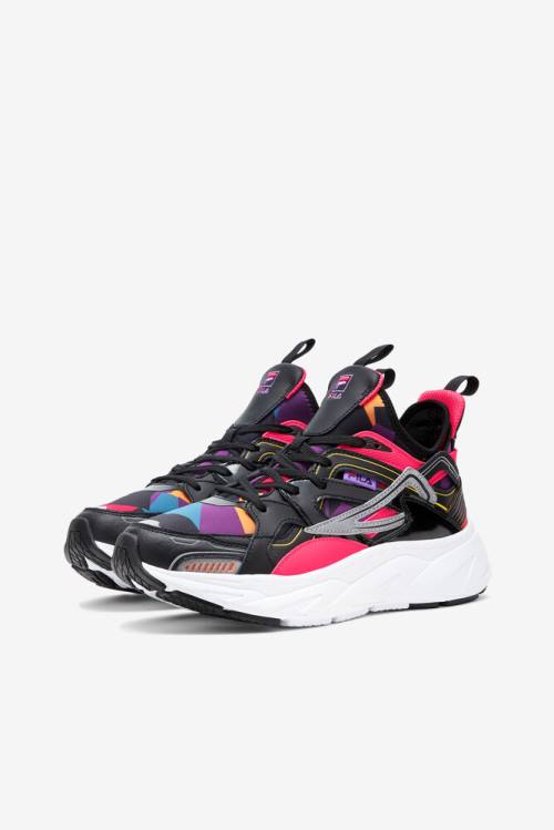 Black / Pink / White Women's Fila Hallasan '90s Sneakers | Fila051BH