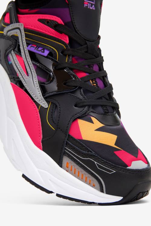 Black / Pink / White Women's Fila Hallasan '90s Sneakers | Fila051BH