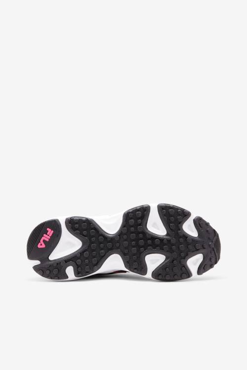 Black / Pink / White Women's Fila Ray Tracer Neon Sneakers | Fila532HB