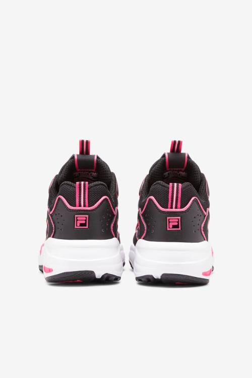 Black / Pink / White Women's Fila Ray Tracer Neon Sneakers | Fila532HB