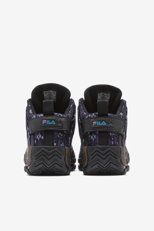 Black / Purple Men's Fila Grant Hill 2 Outdoor Boots | Fila324LO