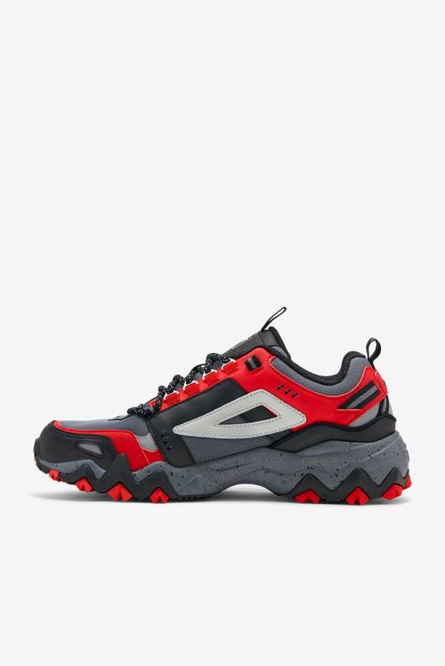 Black / Red Men's Fila Oakmont TR Sneakers | Fila192RI