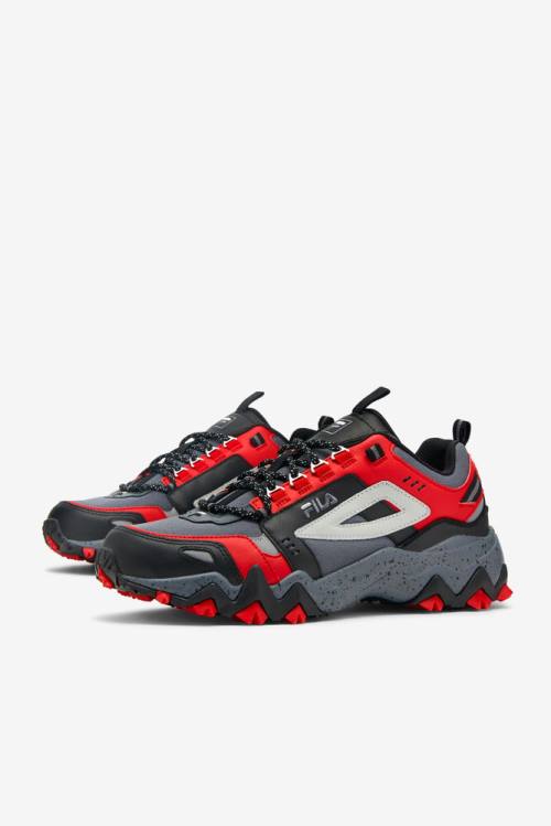 Black / Red Men's Fila Oakmont TR Sneakers | Fila192RI