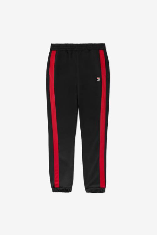 Black / Red Men\'s Fila Renzo Pants | Fila375DF