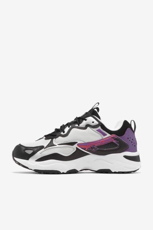 Black / Red Orange / Purple Men's Fila Ray Tracer 2 Nxt Sneakers | Fila651NT