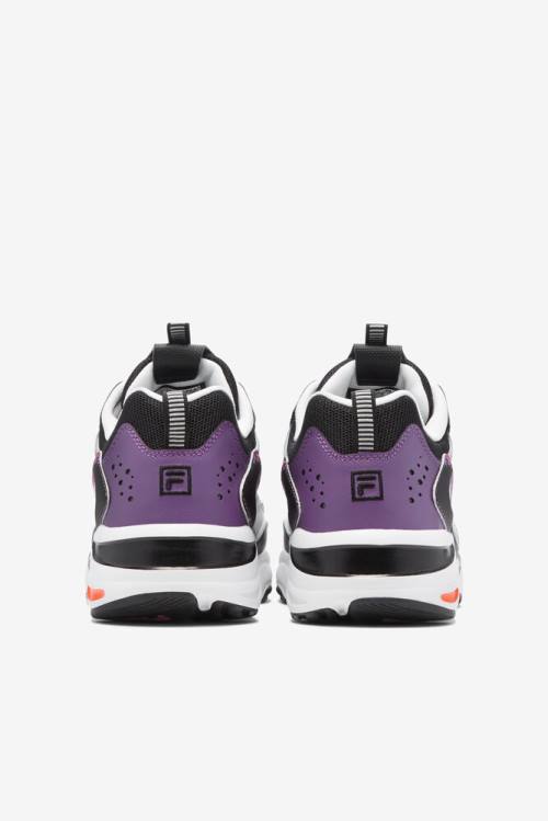 Black / Red Orange / Purple Men's Fila Ray Tracer 2 Nxt Sneakers | Fila651NT