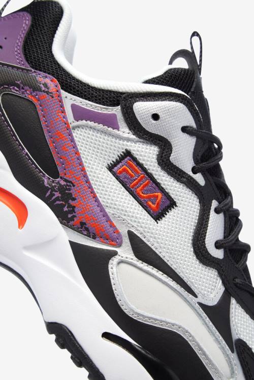 Black / Red Orange / Purple Men's Fila Ray Tracer 2 Nxt Sneakers | Fila651NT