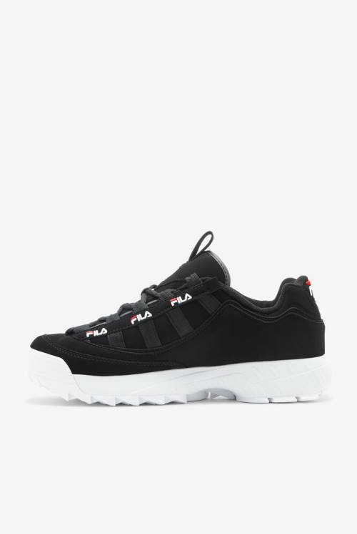 Black / Red / White Men's Fila D-formation Sneakers | Fila037VQ