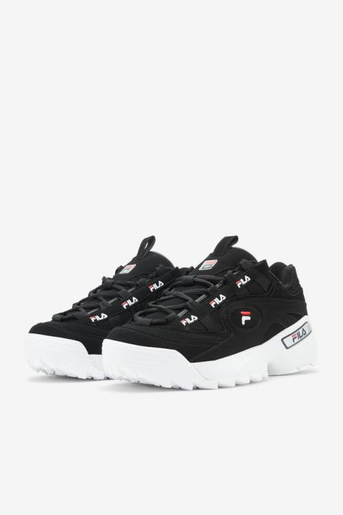 Black / Red / White Men's Fila D-formation Sneakers | Fila037VQ