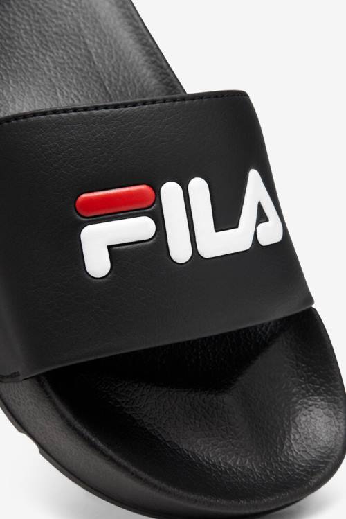 Black / Red / White Men's Fila Drifter Slides | Fila917KT