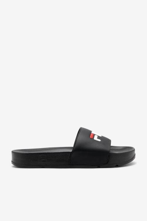 Black / Red / White Men\'s Fila Drifter Slides | Fila917KT