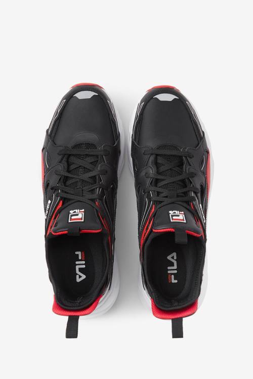 Black / Red / White Men's Fila Hallasan Sneakers | Fila658IR