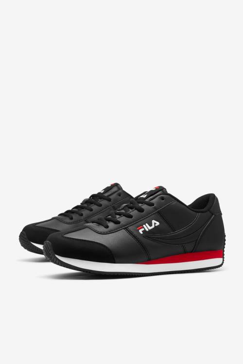 Black / Red / White Men's Fila Province Sneakers | Fila462VB