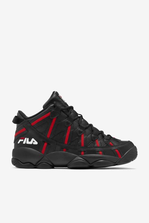 Black / Red / White Men\'s Fila Stackhouse Spaghetti Sneakers | Fila307OL