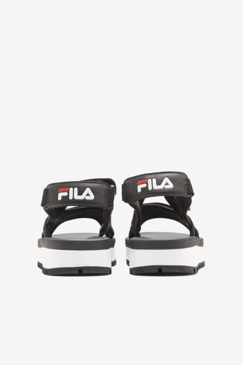 Black / Red / White Women's Fila Spot Eva Sandals | Fila608GK