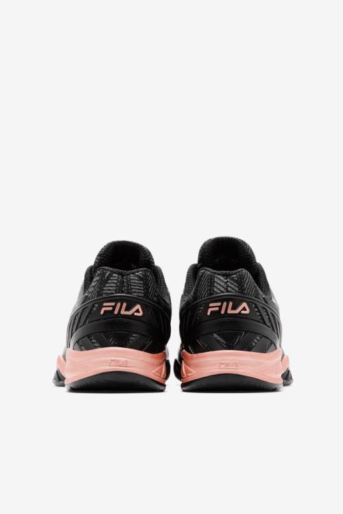 Black / Rose Gold Women's Fila Axilus 2.5 Energized Tennis Shoes | Fila563EF