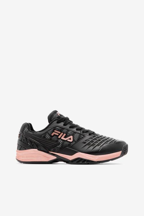 Black / Rose Gold Women\'s Fila Axilus 2.5 Energized Tennis Shoes | Fila563EF