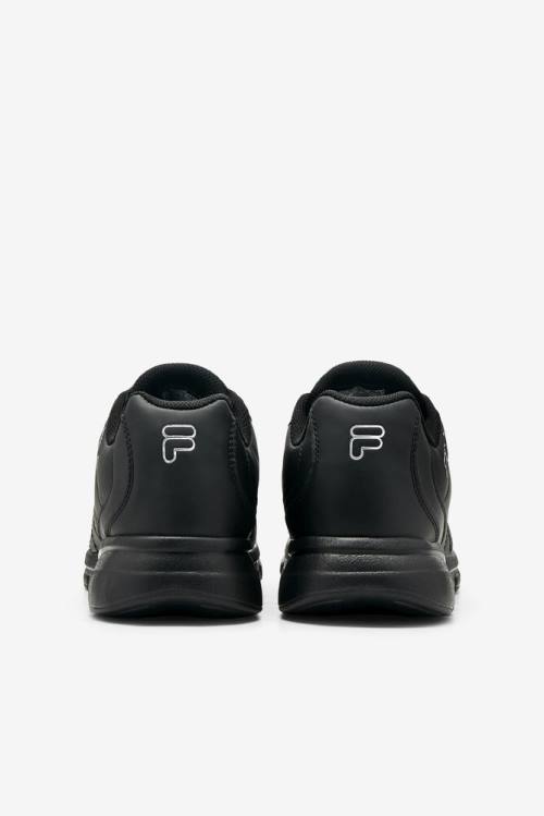 Black / Silver Men's Fila Fulcrum 3 Sneakers | Fila562XI