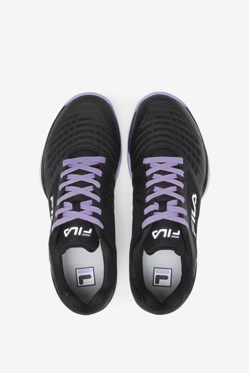 Black / White / Lavender Men's Fila Axilus 2 Energized Tennis Shoes | Fila547XM