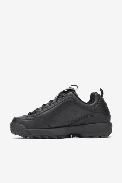 Black / White Men's Fila Disruptor 2 Premium Sneakers | Fila738ZB