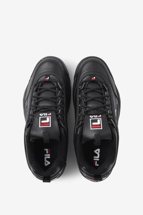 Black / White Men's Fila Disruptor 2 Premium Sneakers | Fila738ZB