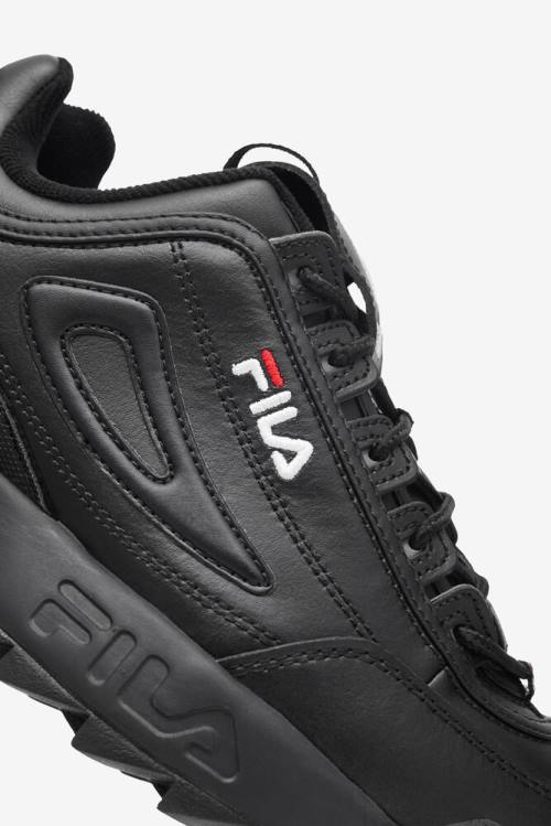 Black / White Men's Fila Disruptor 2 Premium Sneakers | Fila738ZB