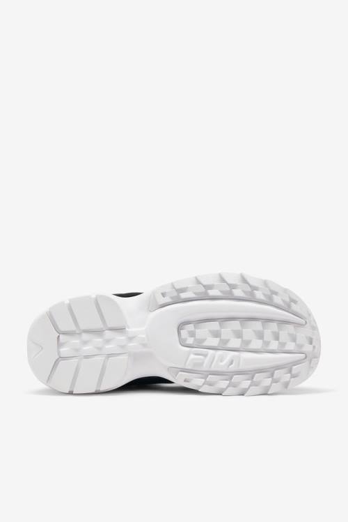 Black / White Men's Fila Disruptor Sandals | Fila065BM