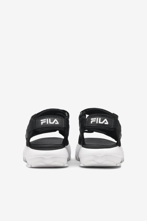 Black / White Men's Fila Disruptor Sandals | Fila065BM