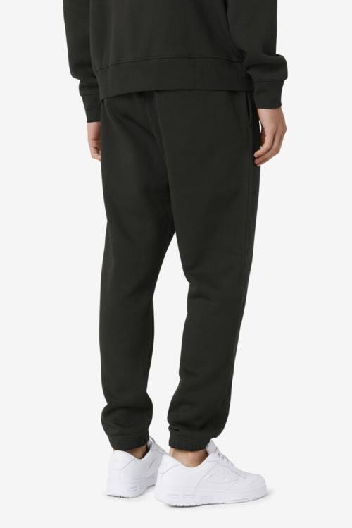 Black / White Men's Fila Garin Jogger Pants | Fila054SB