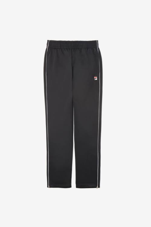 Black / White Men\'s Fila Italia Track Pants | Fila051HF