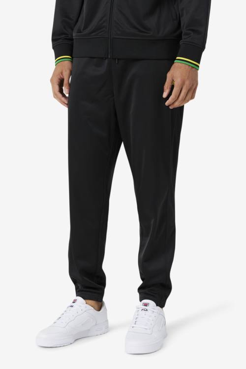 Black / White Men's Fila Jamaica Pants | Fila371VW