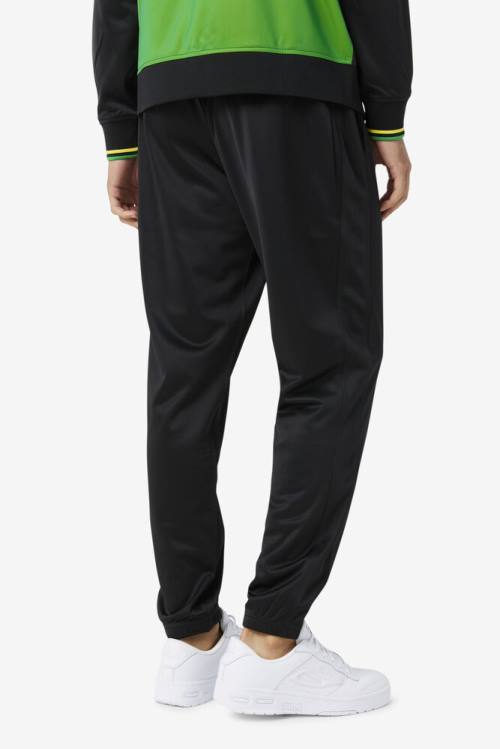 Black / White Men's Fila Jamaica Pants | Fila371VW