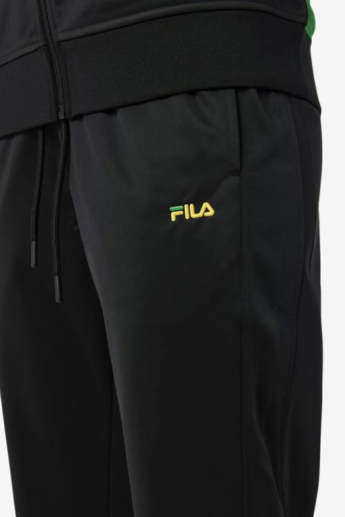 Black / White Men's Fila Jamaica Pants | Fila371VW