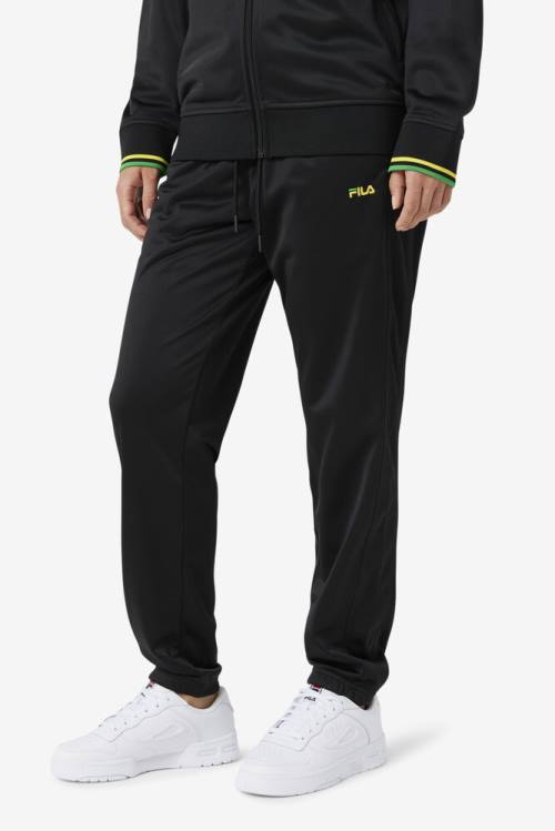 Black / White Men's Fila Jamaica Pants | Fila371VW